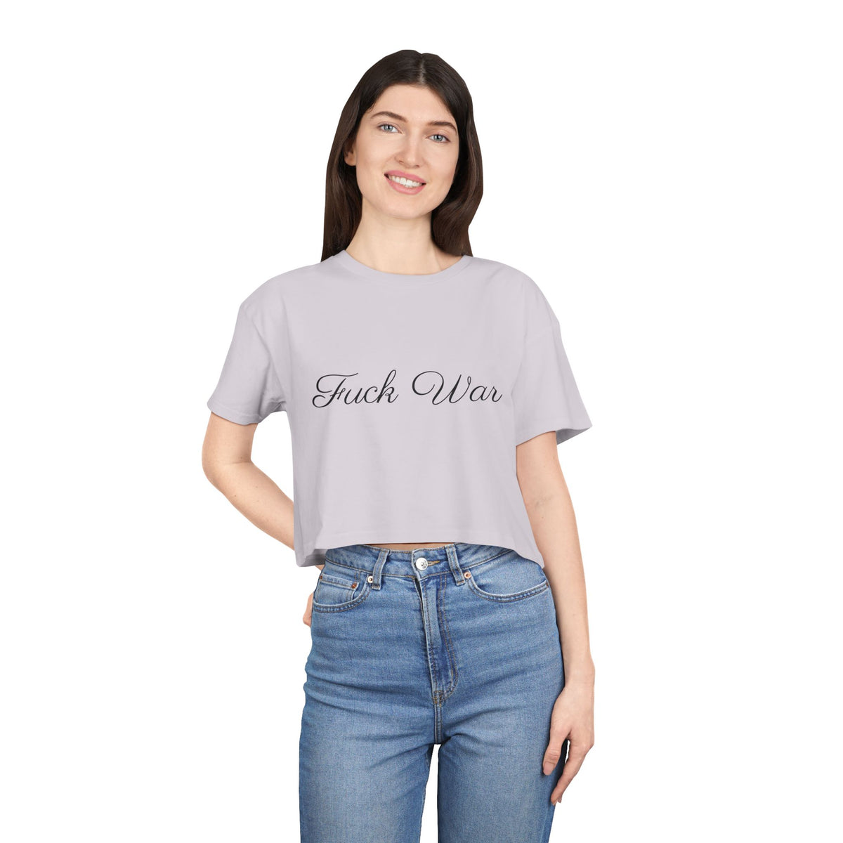 Women's Fuck War Crop Top