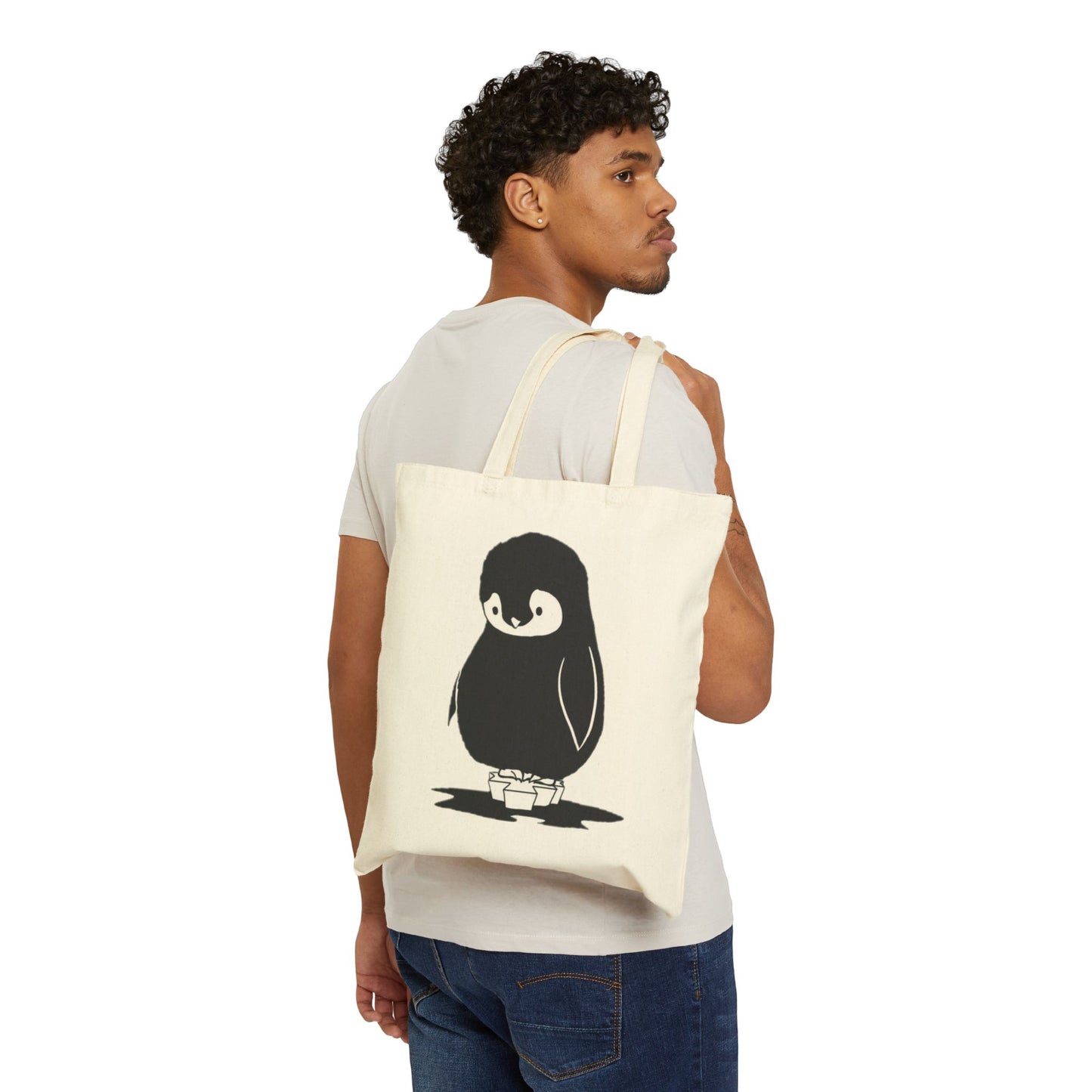 Cotton Reusable Penguin Bag