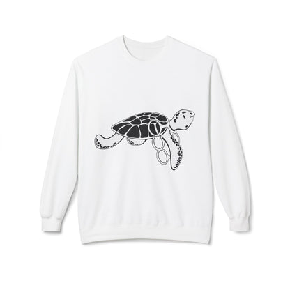 Fleece Turtle Crewneck Sweater