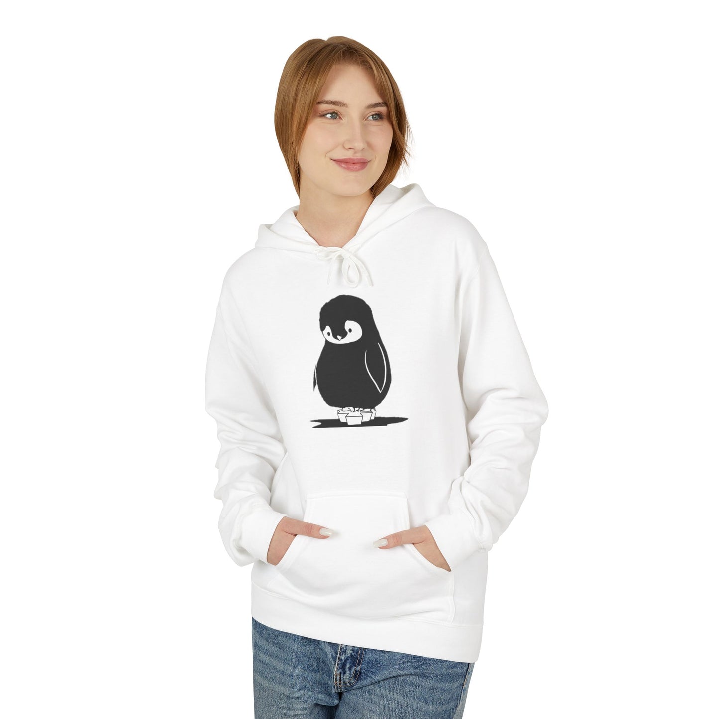 Unisex Fleece Penguin Hoodie