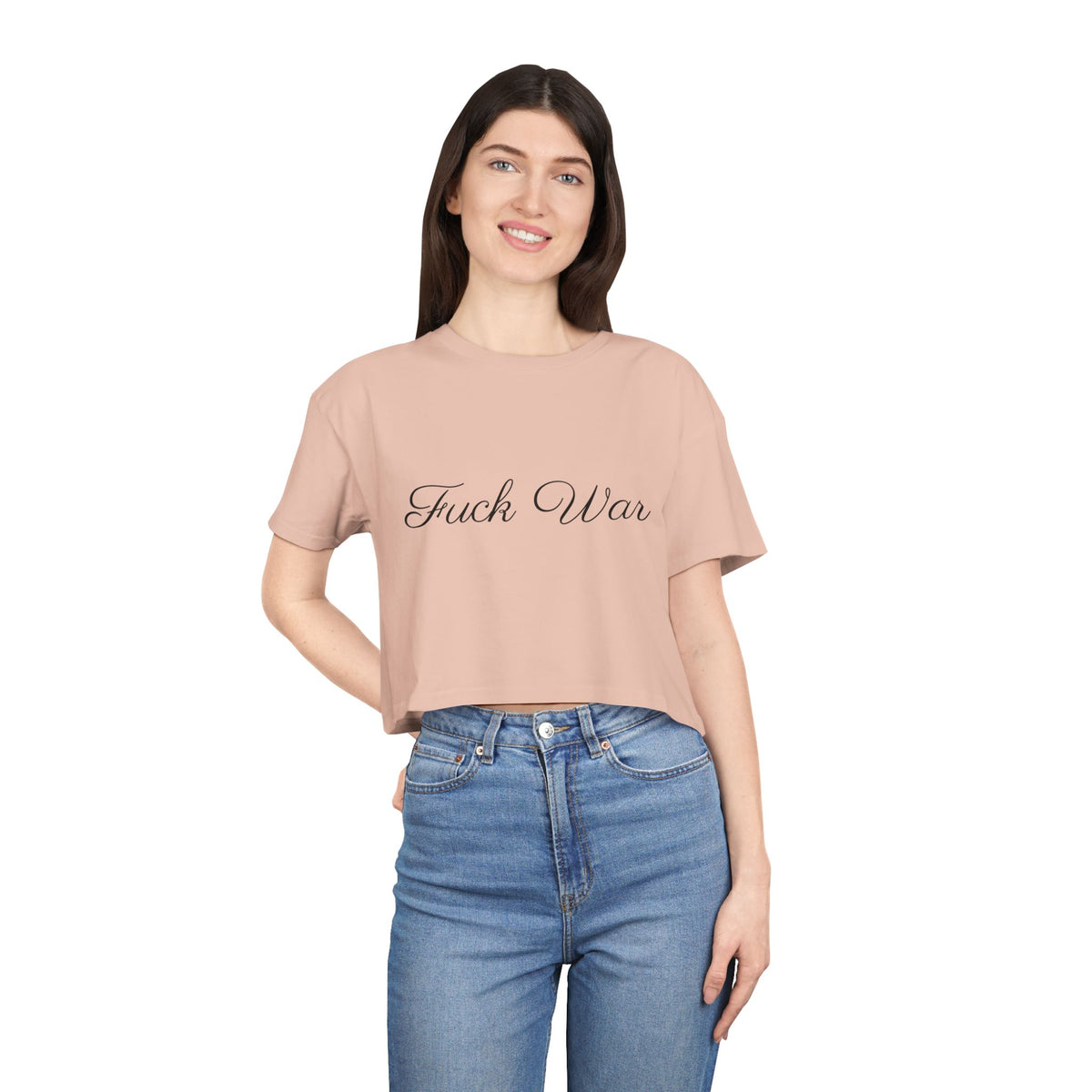 Women's Fuck War Crop Top