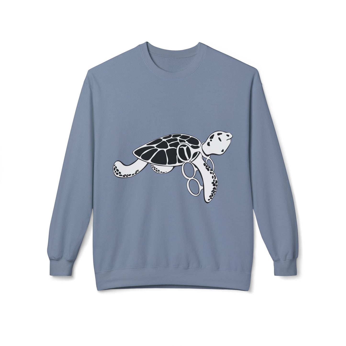 Fleece Turtle Crewneck Sweater