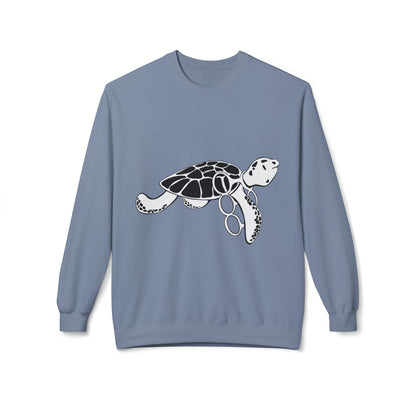 Fleece Turtle Crewneck Sweater
