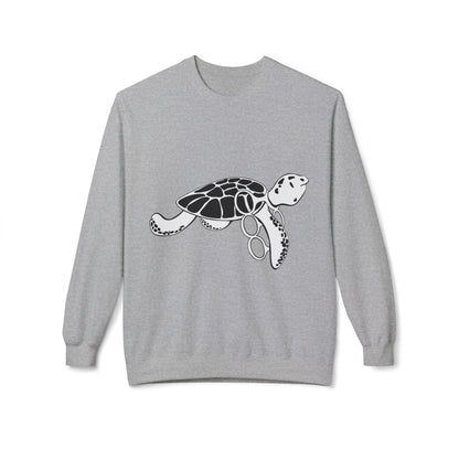 Fleece Turtle Crewneck Sweater