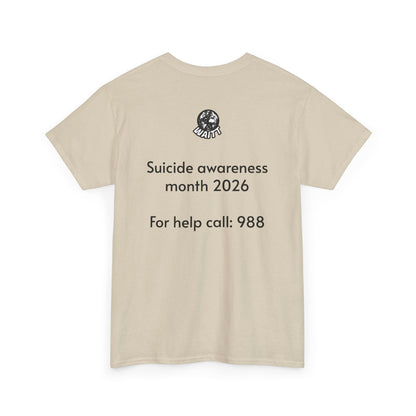 Sloth Hang In There Tee Shirt (Suicide awareness month)