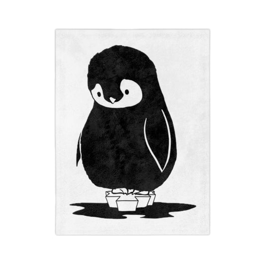 Cozy Penguin Microfiber Blanket