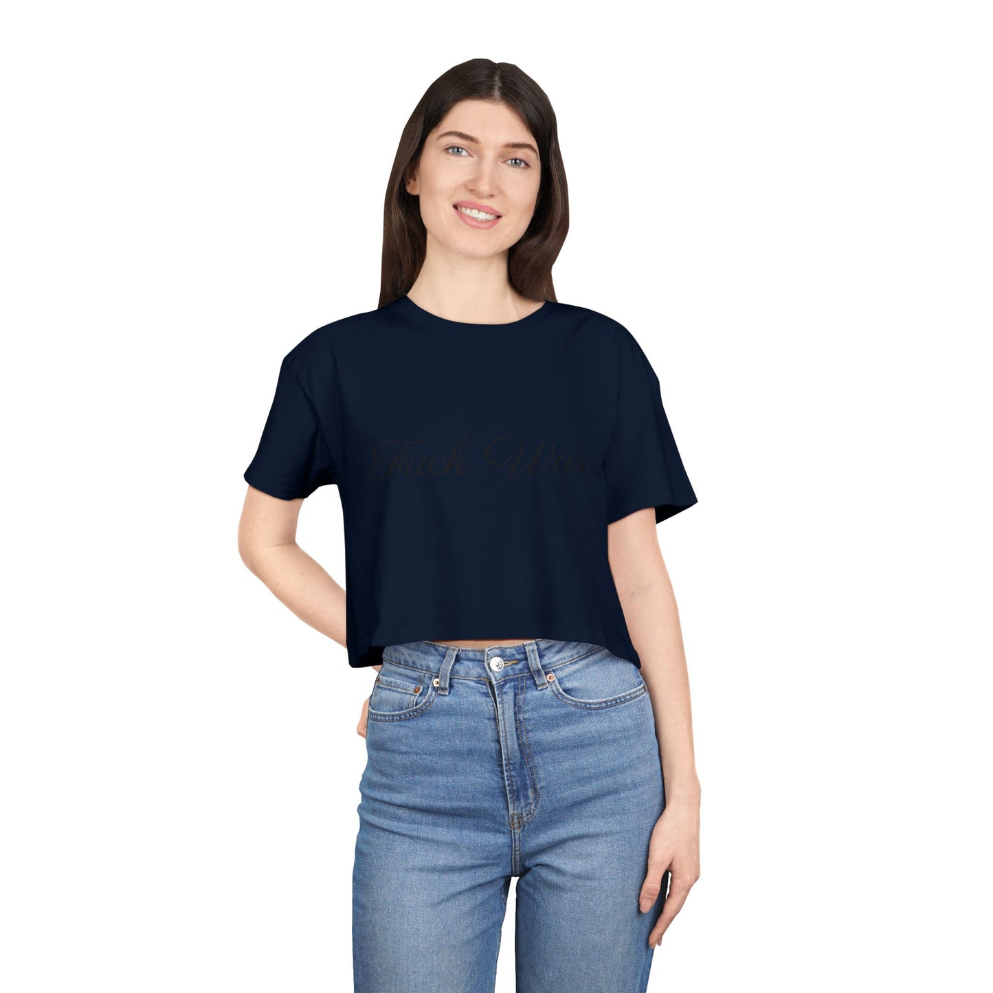 Women's Fuck War Crop Top