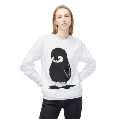 Fleece Penguin Crewneck Sweater