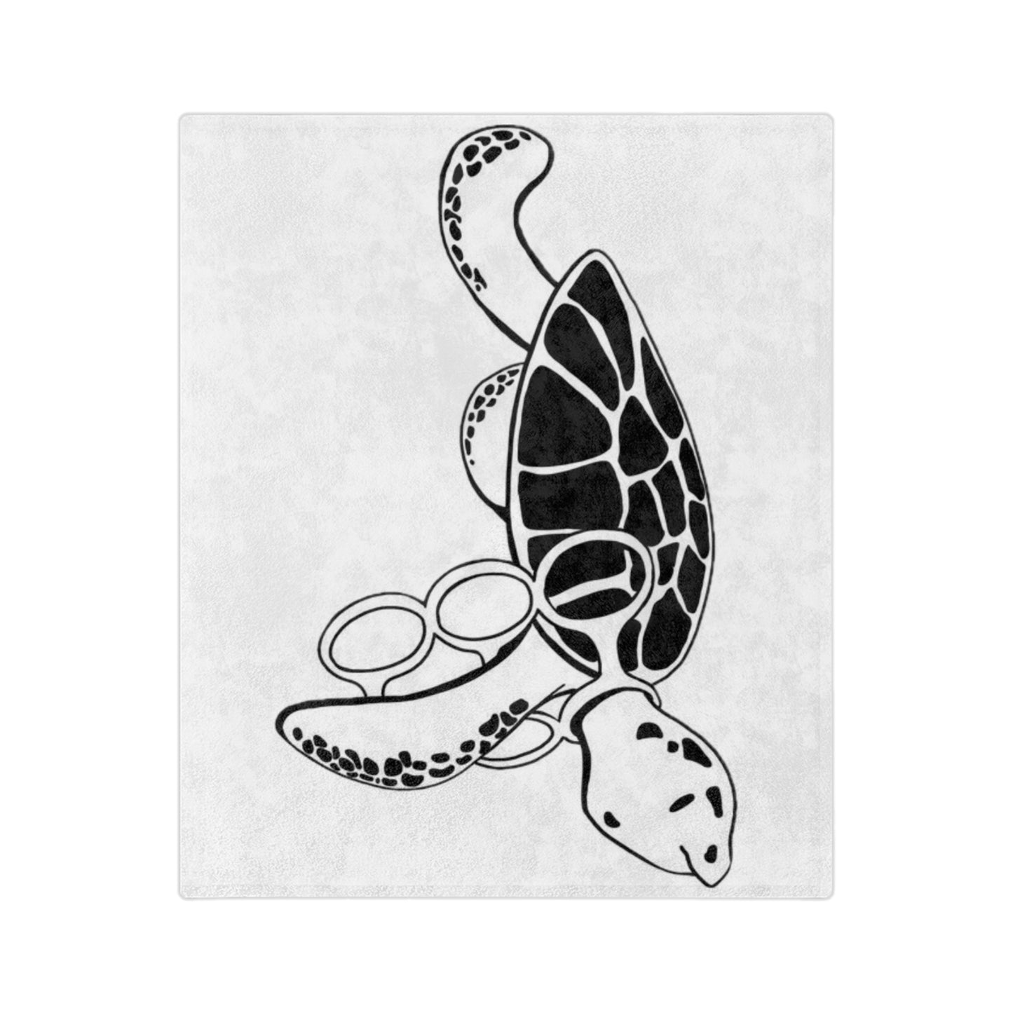 Cozy Turtle Microfiber Blanket