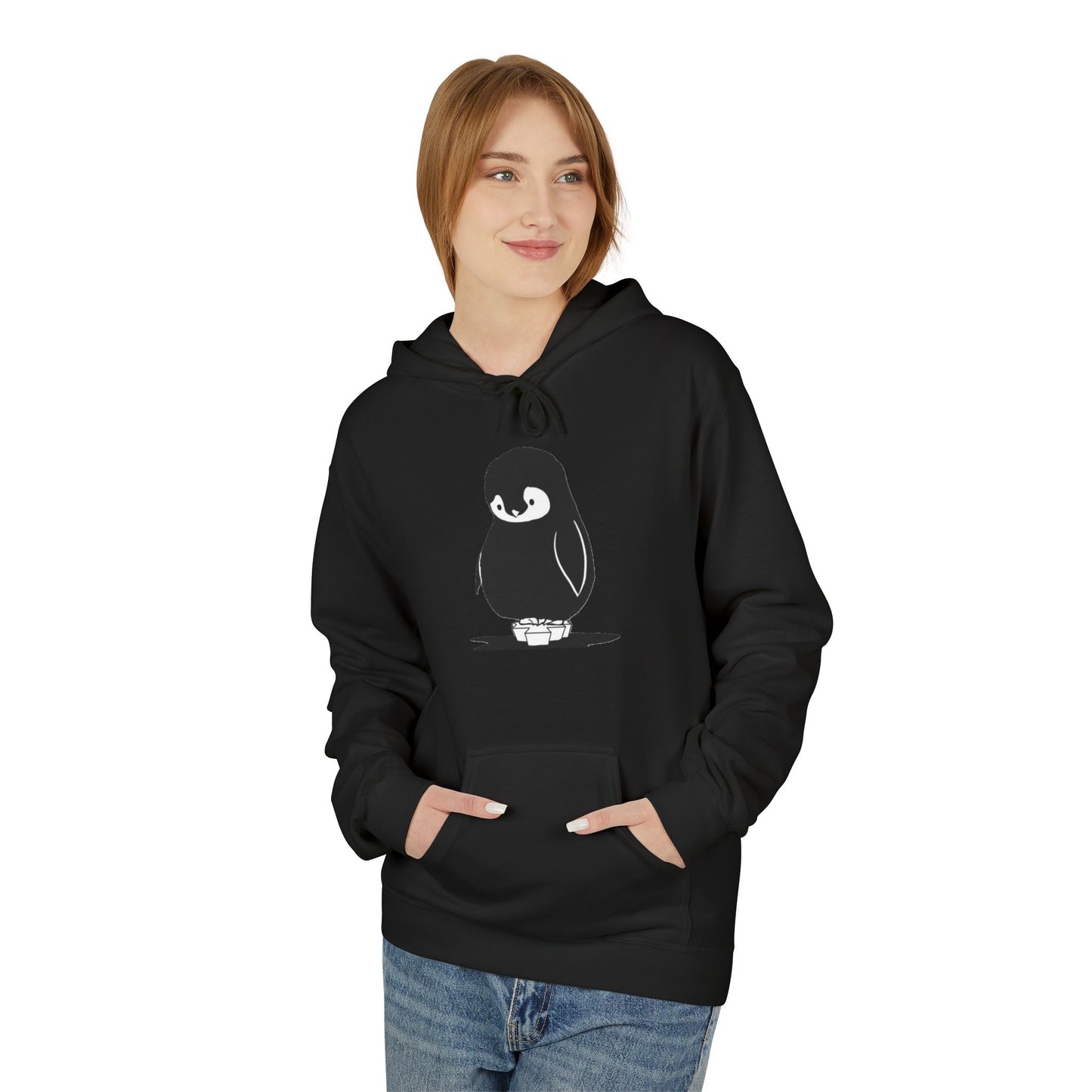 Unisex Fleece Penguin Hoodie