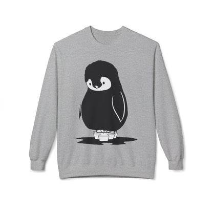 Fleece Penguin Crewneck Sweater