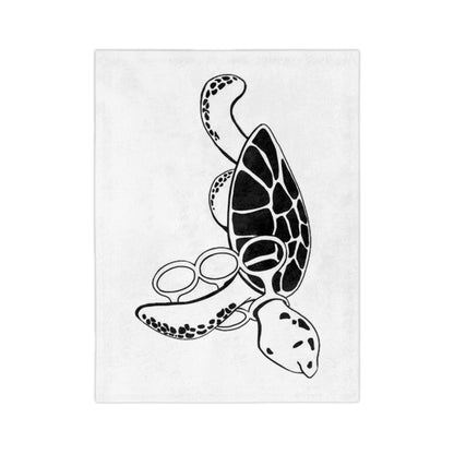 Cozy Turtle Microfiber Blanket