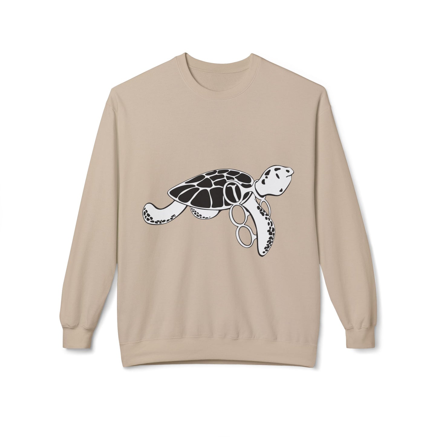 Fleece Turtle Crewneck Sweater