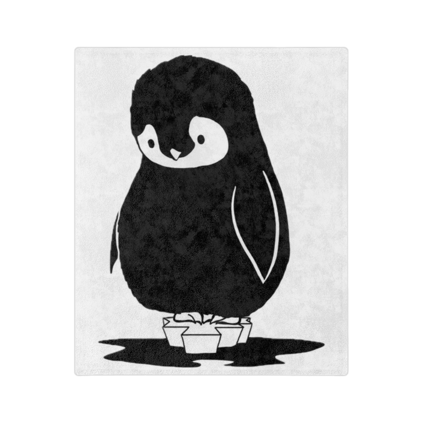 Cozy Penguin Microfiber Blanket