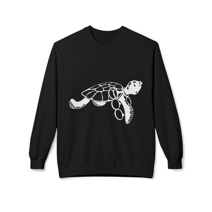 Fleece Turtle Crewneck Sweater