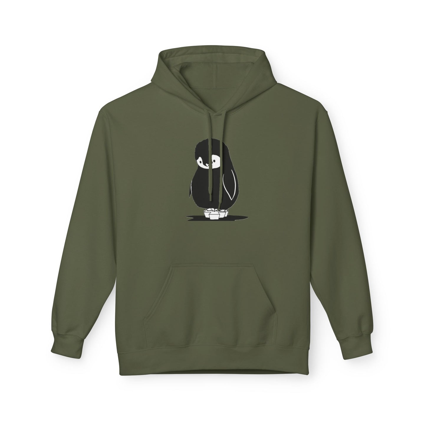 Unisex Fleece Penguin Hoodie