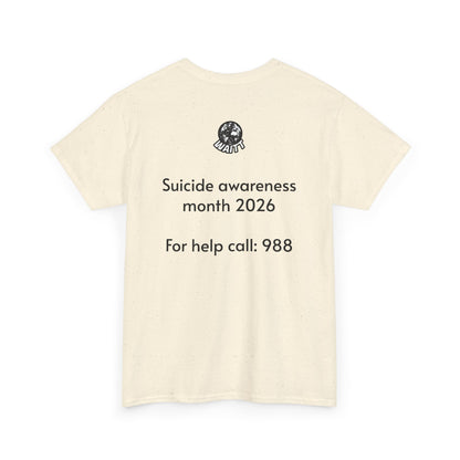 Sloth Hang In There Tee Shirt (Suicide awareness month)