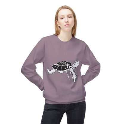 Fleece Turtle Crewneck Sweater