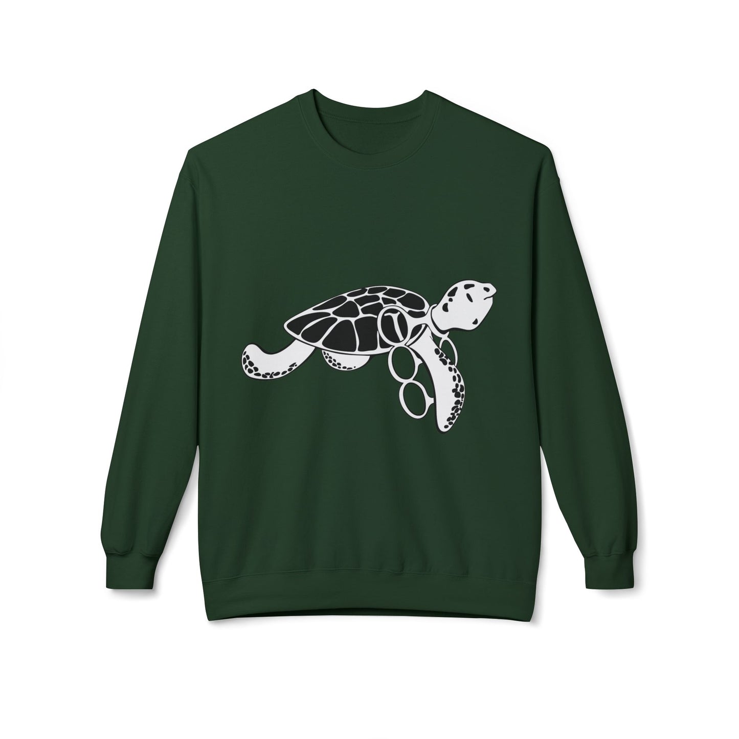 Fleece Turtle Crewneck Sweater