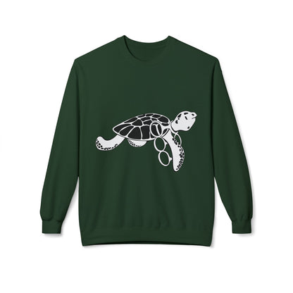 Fleece Turtle Crewneck Sweater