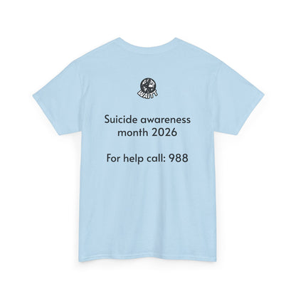 Sloth Hang In There Tee Shirt (Suicide awareness month)