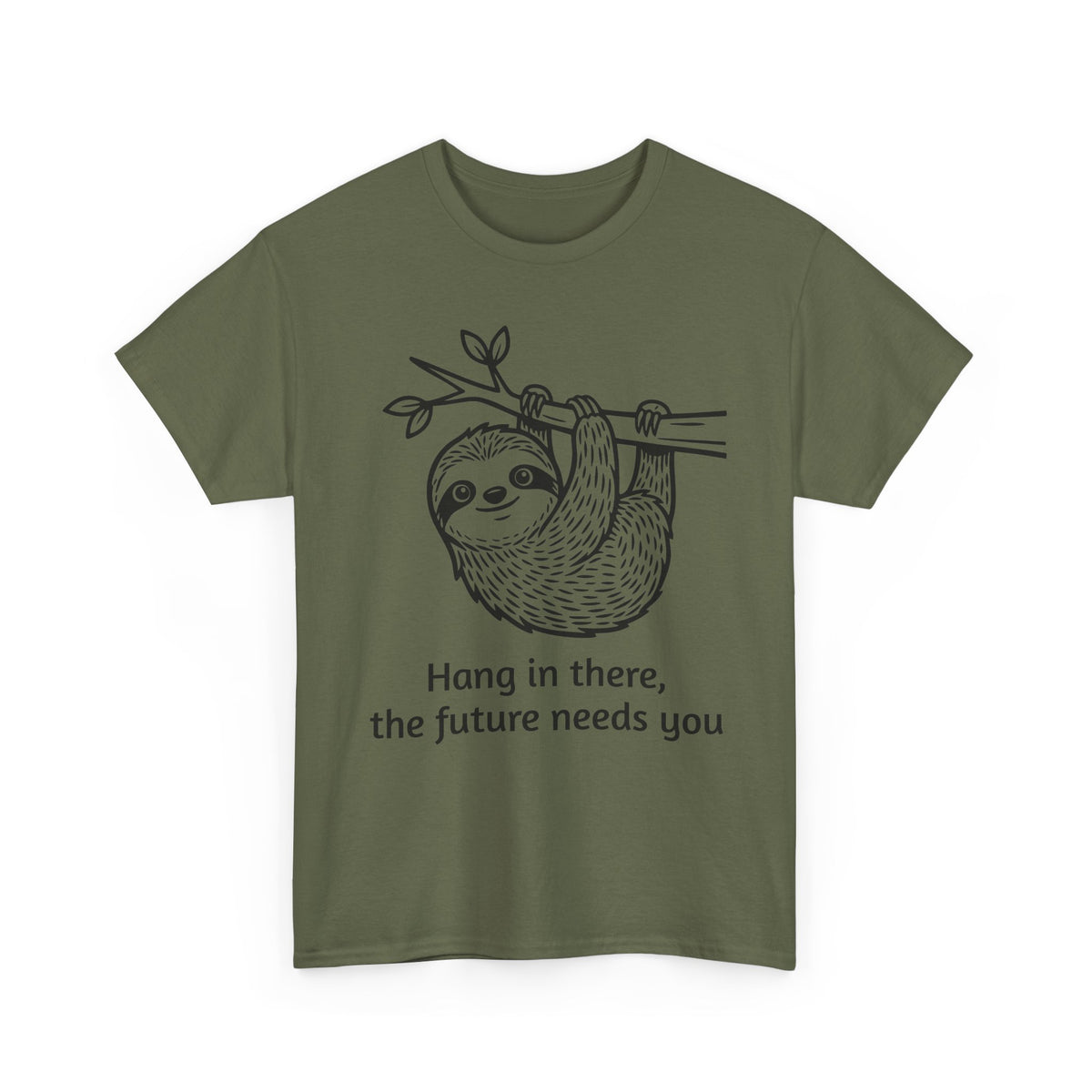 Sloth Hang In There Tee Shirt (Suicide awareness month)