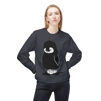 Fleece Penguin Crewneck Sweater