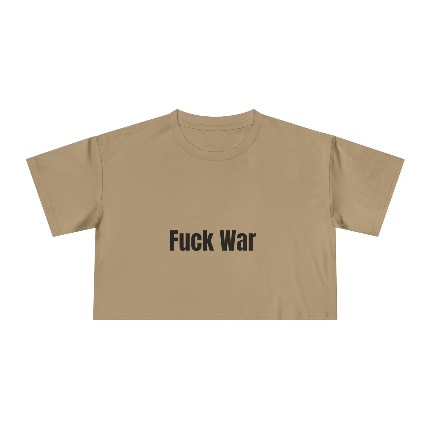 "Fuck War" Crop Top Tee