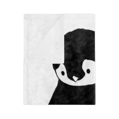 Cozy Penguin Microfiber Blanket