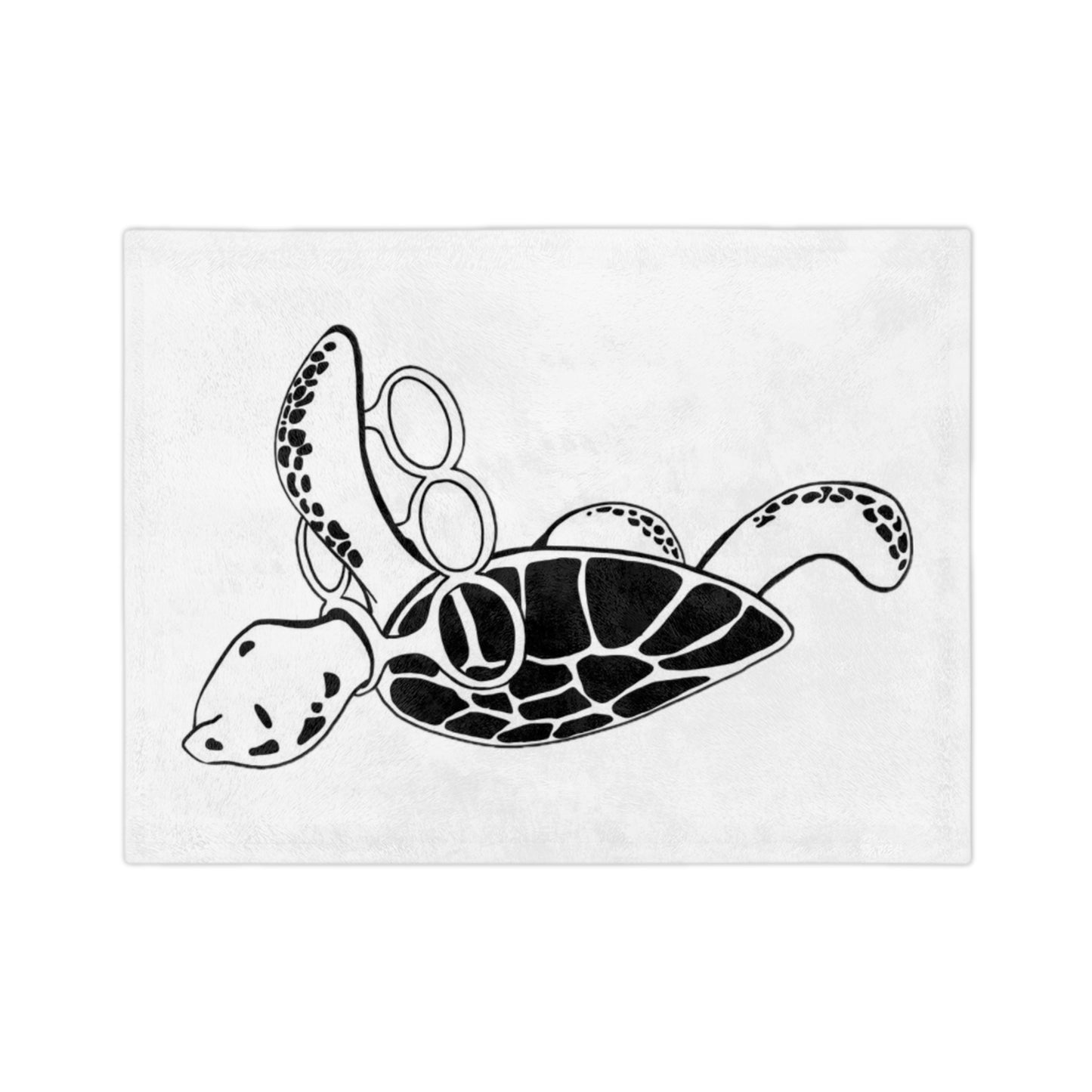 Cozy Turtle Microfiber Blanket