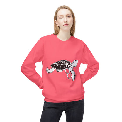 Fleece Turtle Crewneck Sweater