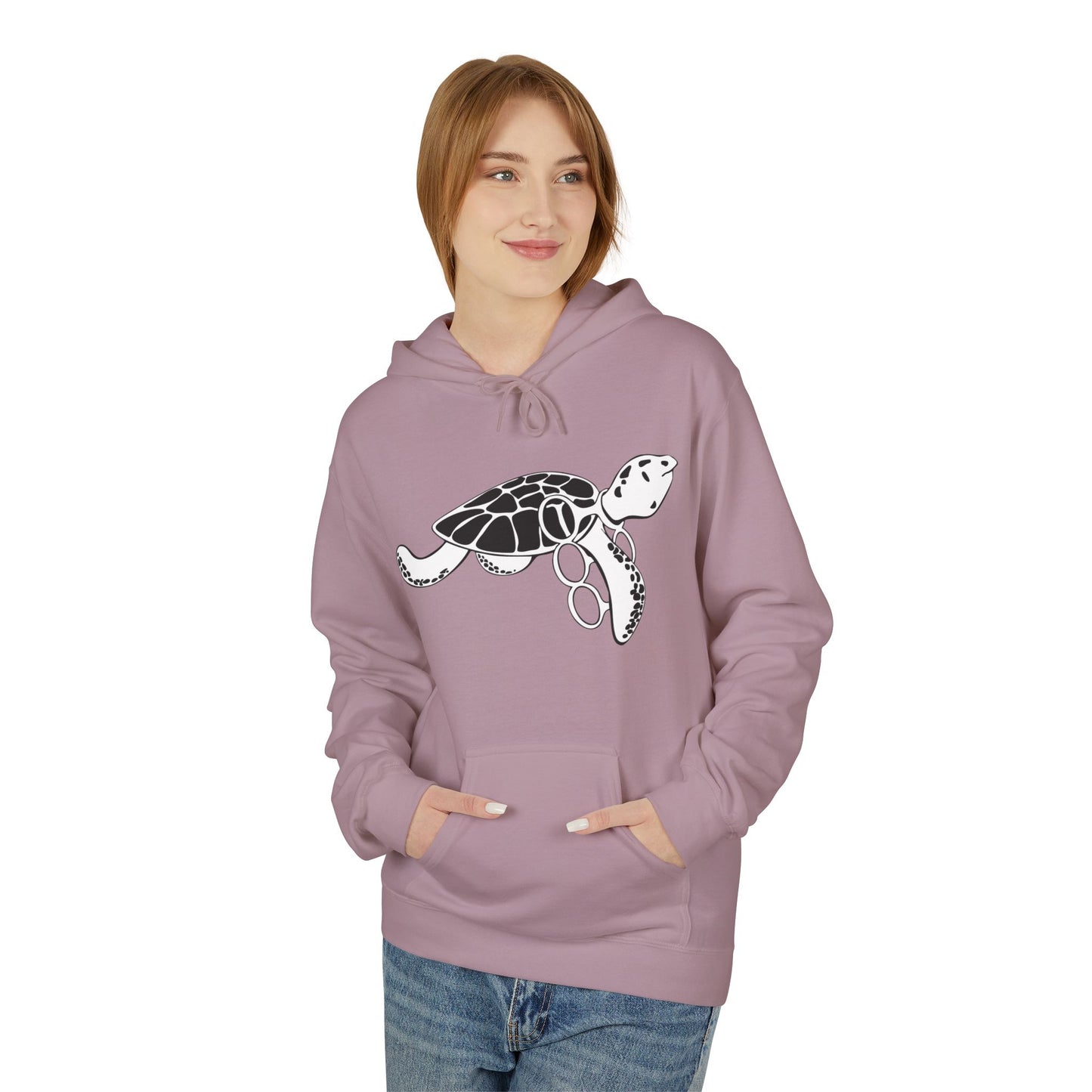 Unisex Fleece Turtle Hoodie