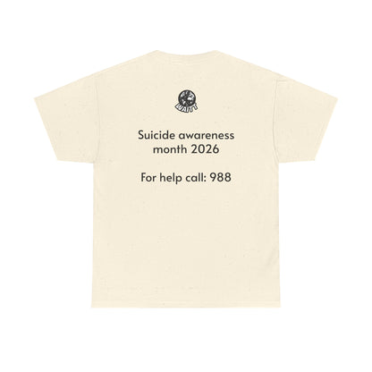 Sloth Hang In There Tee Shirt (Suicide awareness month)