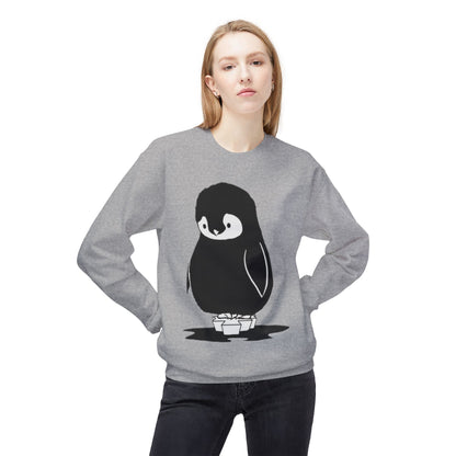 Fleece Penguin Crewneck Sweater