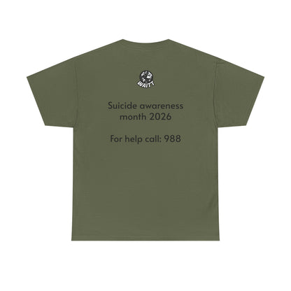 Sloth Hang In There Tee Shirt (Suicide awareness month)