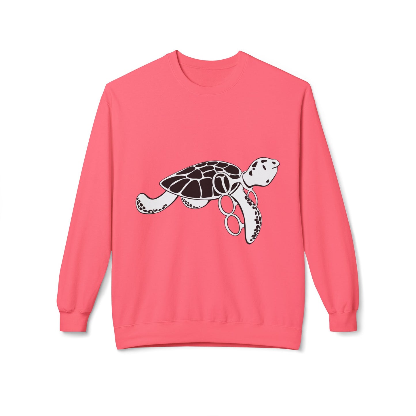 Fleece Turtle Crewneck Sweater