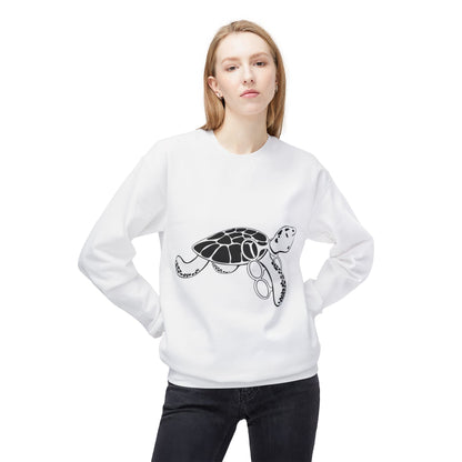 Fleece Turtle Crewneck Sweater